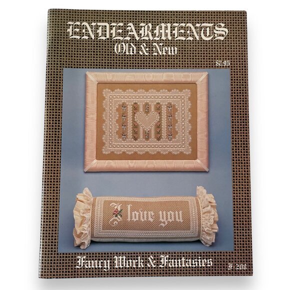 Endearments Old and New Counted Cross Stitch Needlepoint booklet 1984 - Picture 1 of 4
